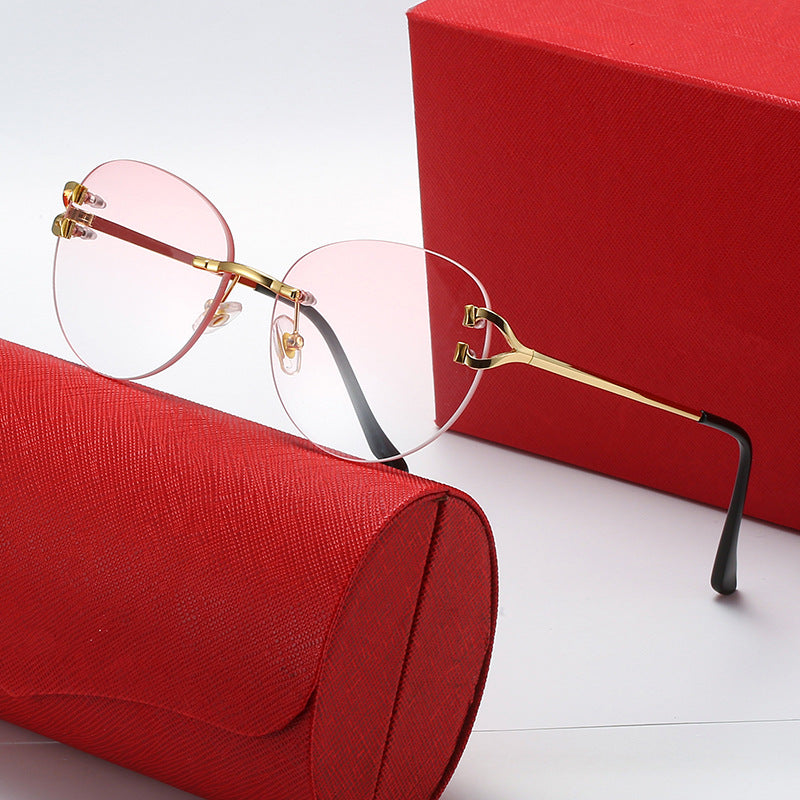 Damer elegant Cat-Eye solbriller med gullsenter og UV-beskyttelse Skanto