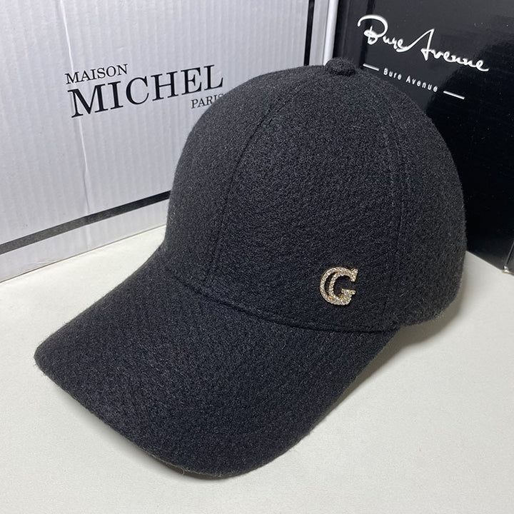 Kvinne Elegant Ullblandings Baseball Cap Skanto