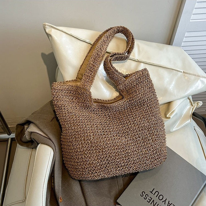 Håndknyttede bast-håndbag Skanto