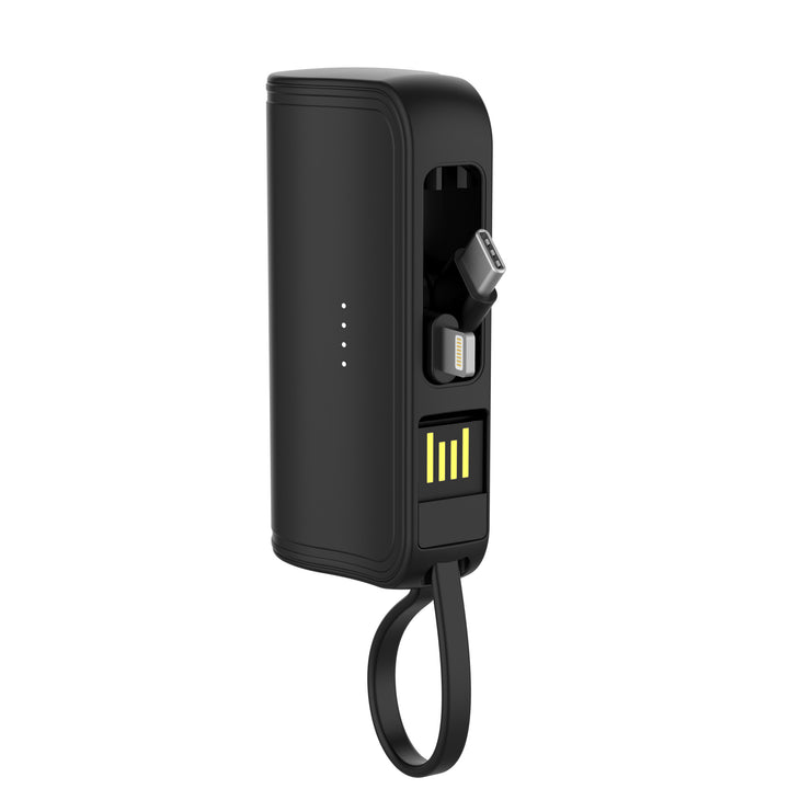 Kompakt Powerbank med integrert ladekabel Skanto