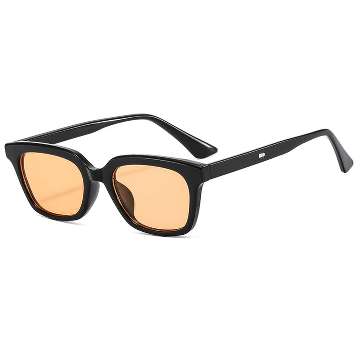 Dame trendy solbriller med bred, firkantet ramme Skanto