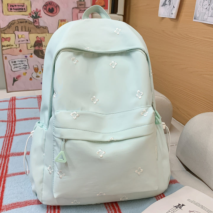 Blomsterbrodert, uformell skole ryggsekk
