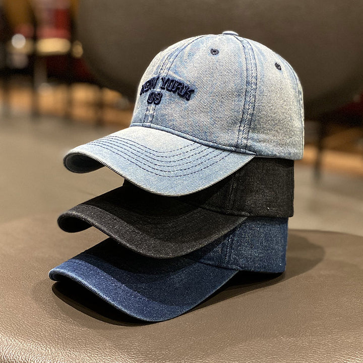 Herre Slitt Denim Stil Baseball Caps Skanto