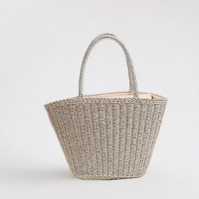 Handmade basket bag with sturdy handles Skanto