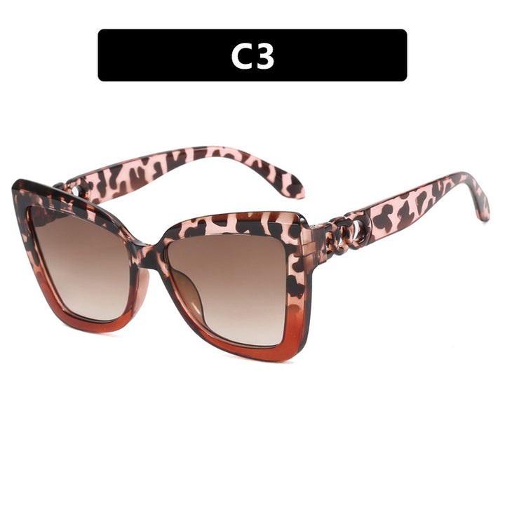 Women's trendy cat-eye sunglasses with refined pattern Skanto