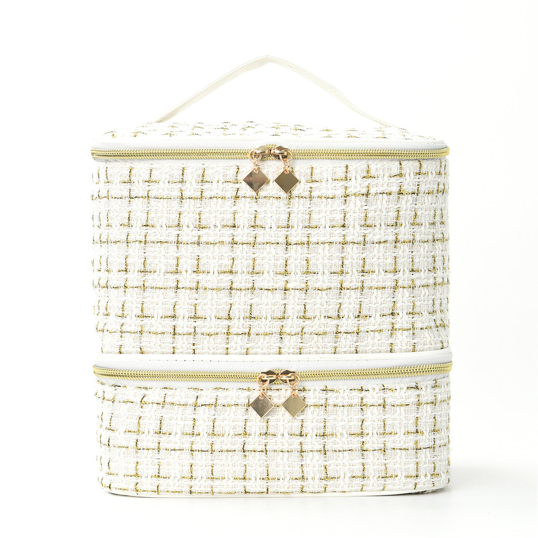 Kosmetikk organizer bag med elegant stoff Skanto