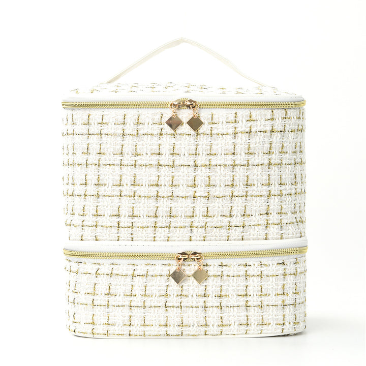 Kosmetikk organizer bag med elegant stoff Skanto