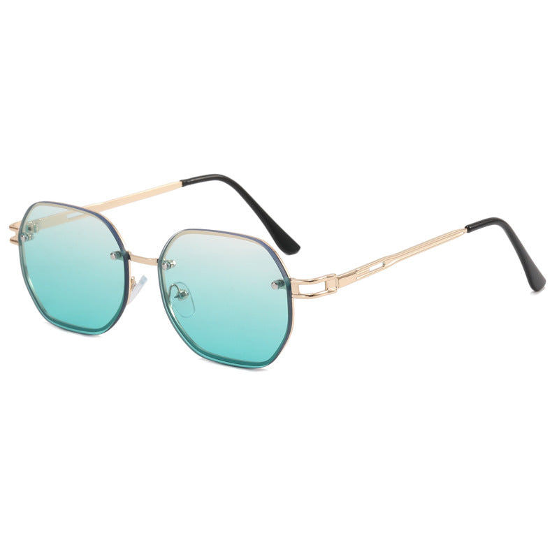 Dame Designer-solbrille i moderne åttekant-design Skanto