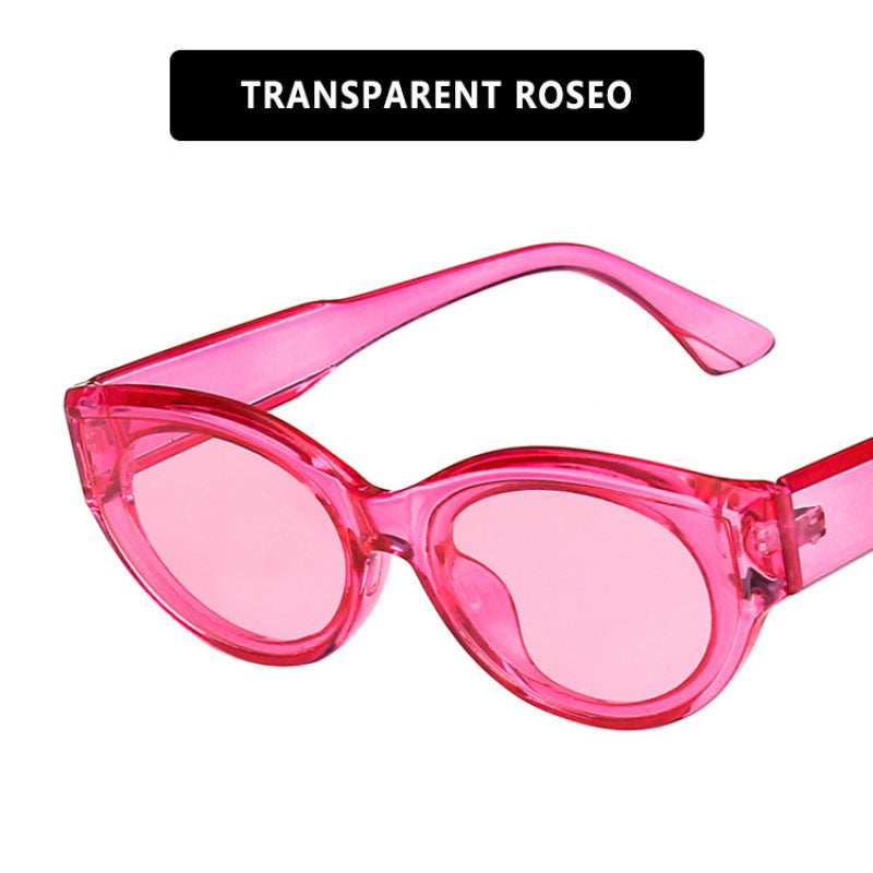 Dame Cat-Eye solbrille med iøynefallende mønster Skanto