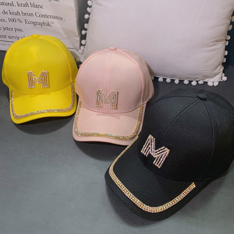 Kvinne Glitrende Pyntet Baseballcaps Skanto