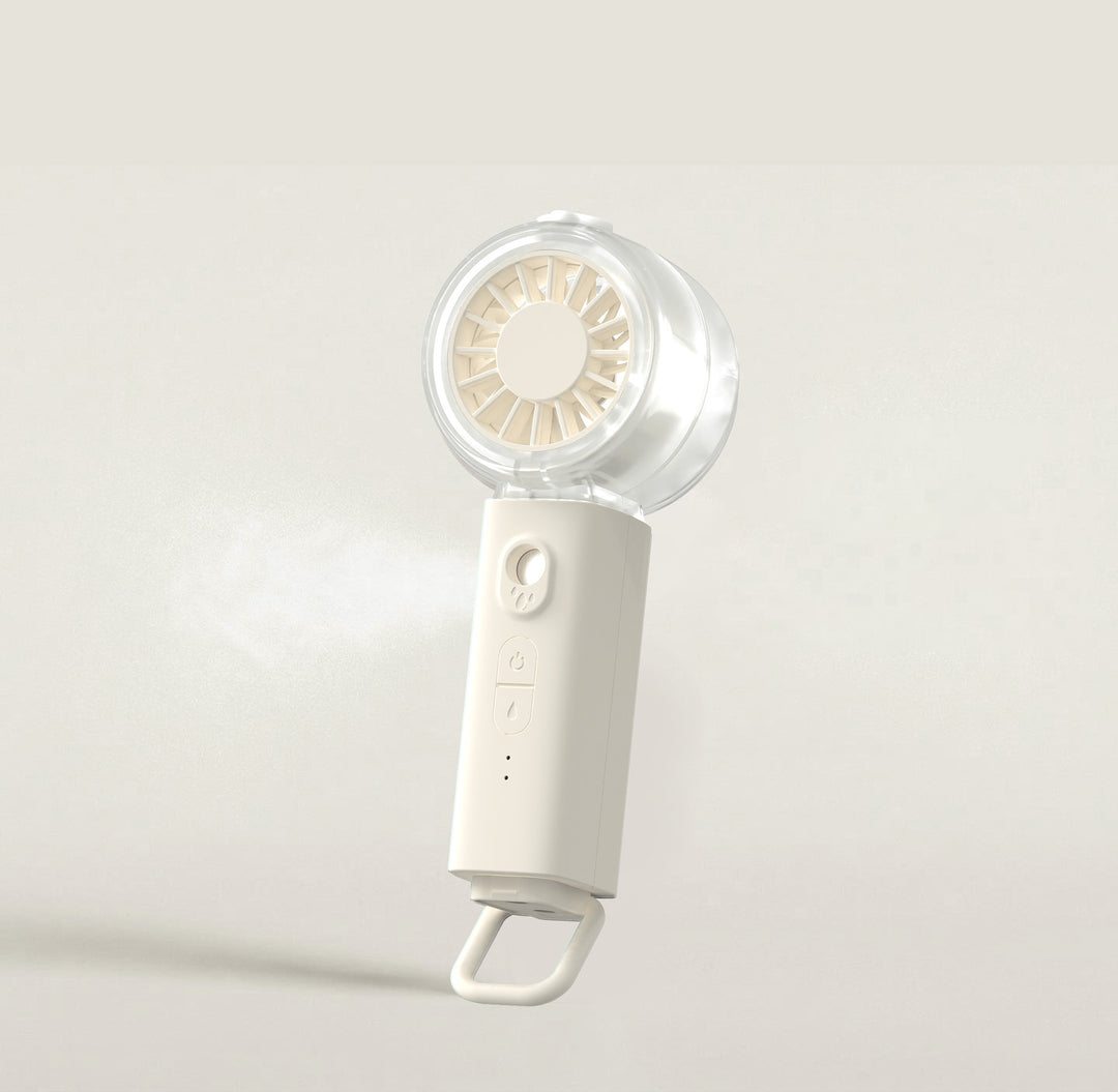 Unisex nan tragbarer Mini-Ventilator med spraytåke funksjon og USB-batteri Skanto