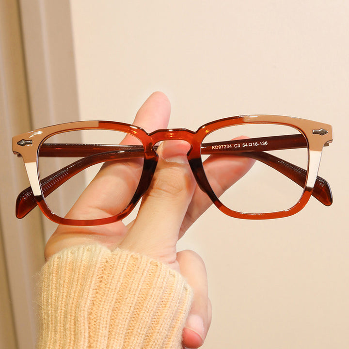 Women's Modern Square Sunglasses with Mirrored UV Protection Skanto