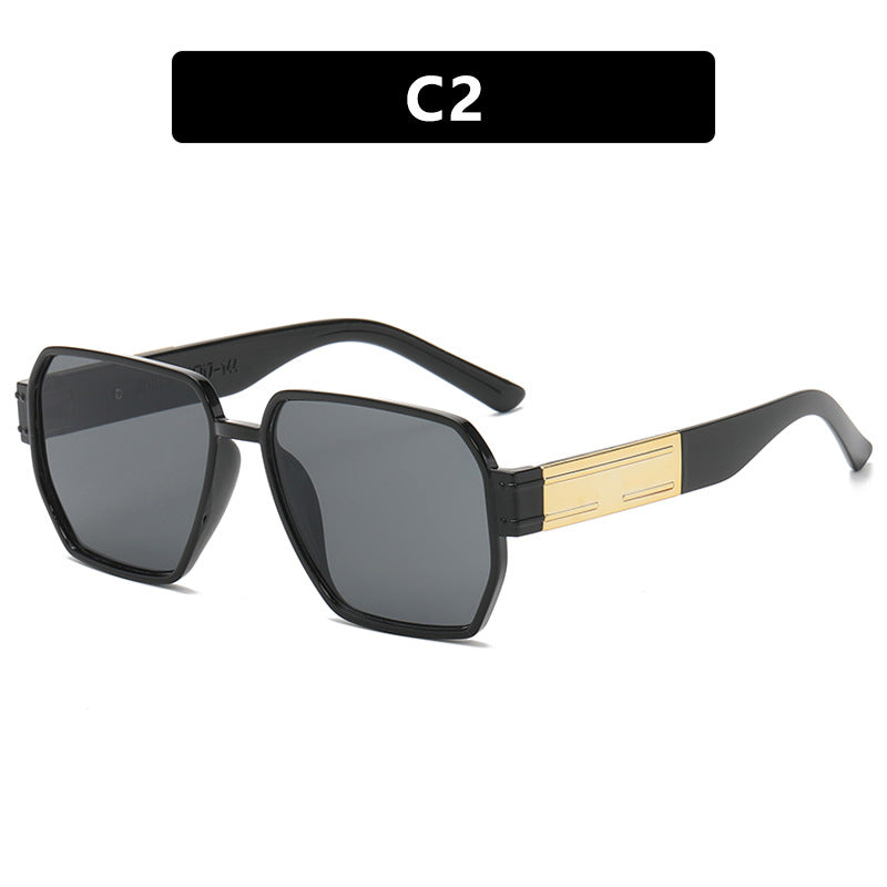 Women's elegant sunglasses with a striking geometric frame Skanto