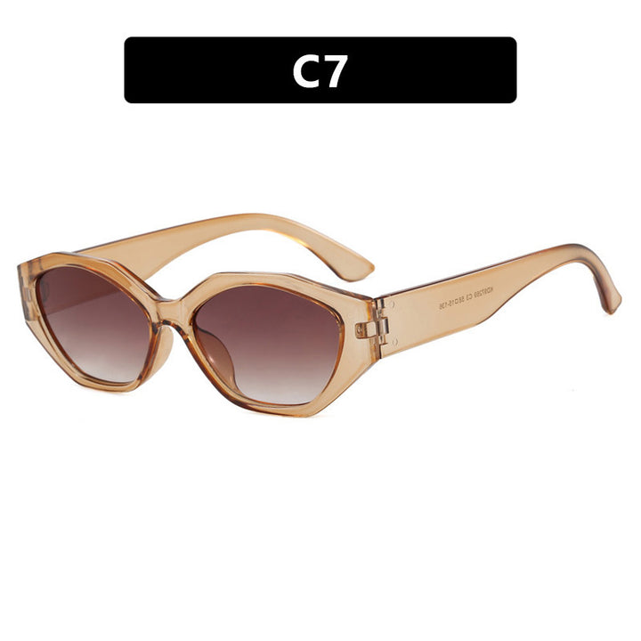 Women's stylish sunglasses in modern geometric design with protective UV filter Skanto