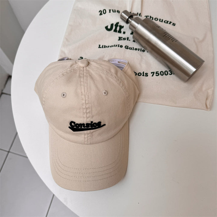Unisex Casual Brodert Bomull Caps Skanto