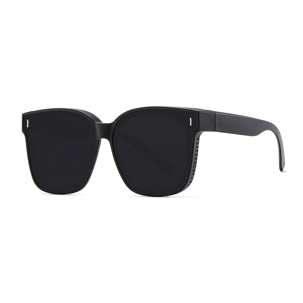 Dame oversized solbriller med stilig ramme Skanto