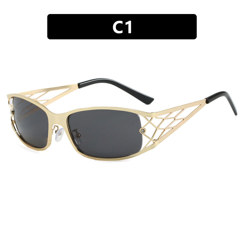 Women's modern sunglasses with structured design and UV protection Skanto
