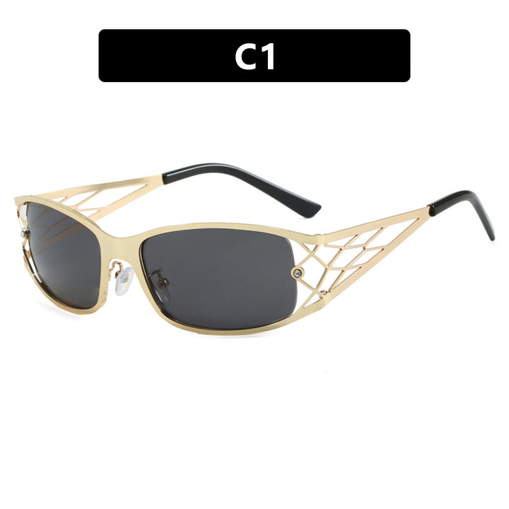 Women's modern sunglasses with structured design and UV protection Skanto