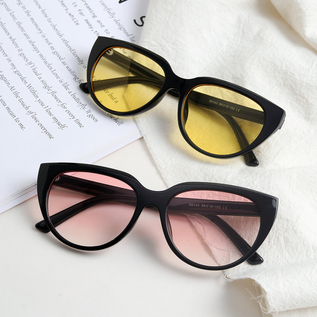 Damer trendy Cat-Eye solbriller med komfortabel passform Skanto