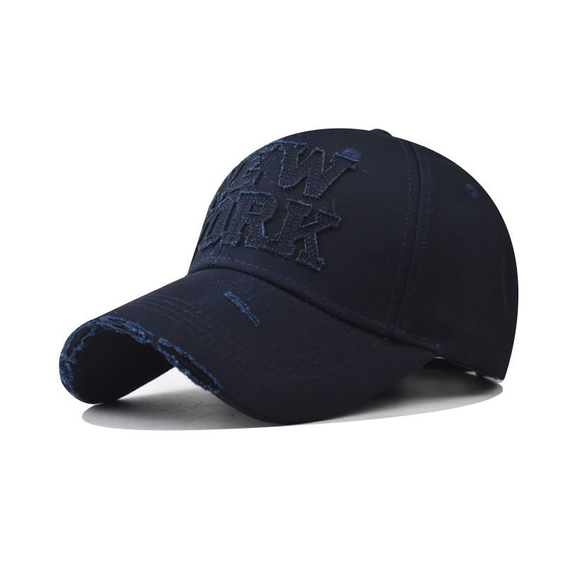 Kvinnenes Slitt Brodert Baseball Cap Skanto