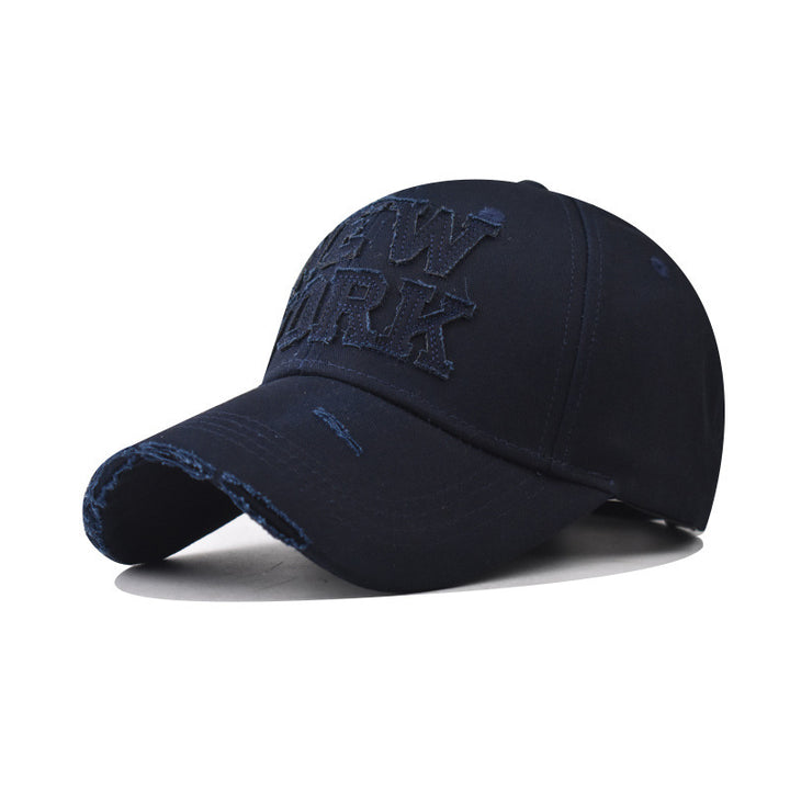 Kvinnenes Slitt Brodert Baseball Cap Skanto