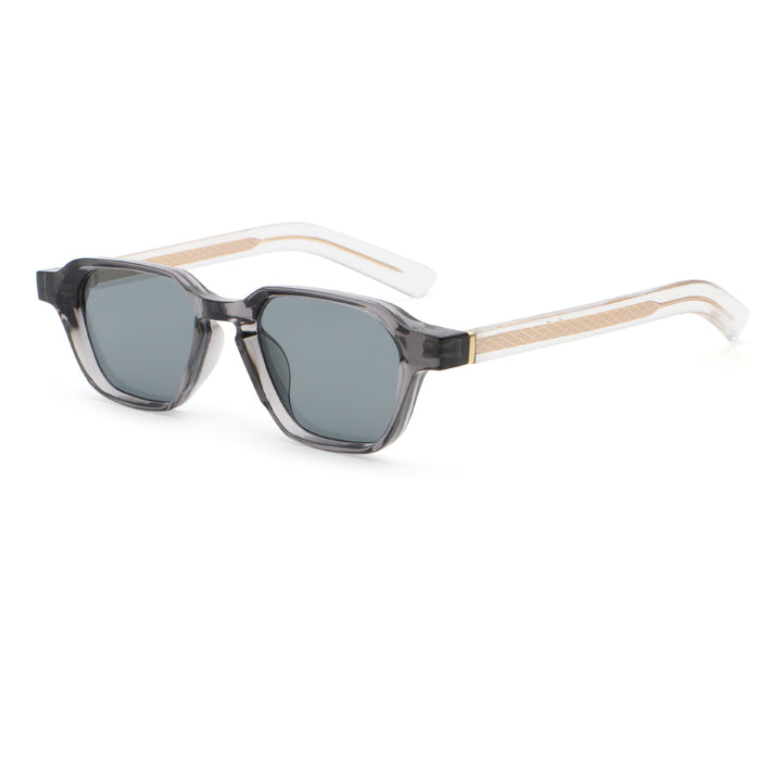 Dame solbrille i spesielt design med kantede glass Skanto