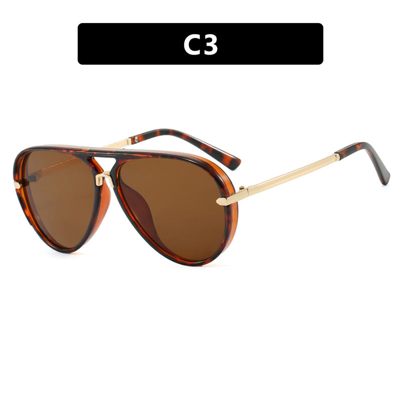 Women's Fashionable Pilot Sunglasses with Elegant Metal Accents Skanto