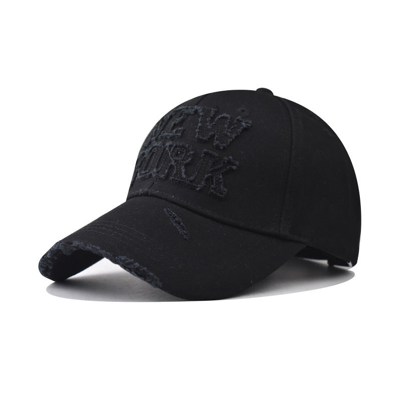 Kvinnenes Slitt Brodert Baseball Cap Skanto