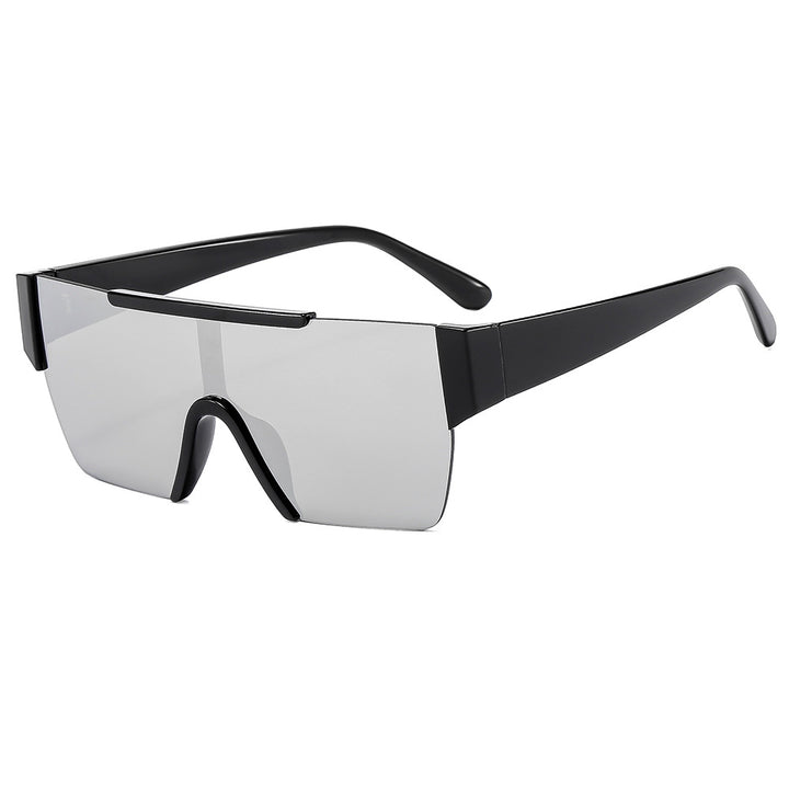 Dame trendy oversized solbriller i futuristisk design Skanto