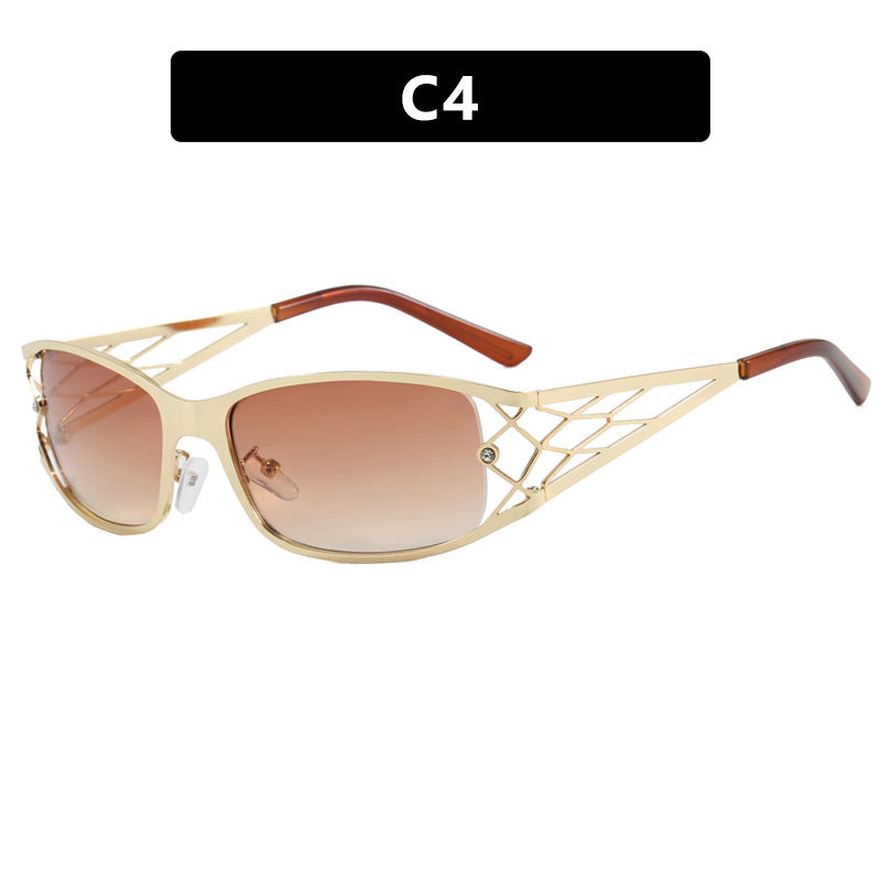 Women's modern sunglasses with structured design and UV protection Skanto