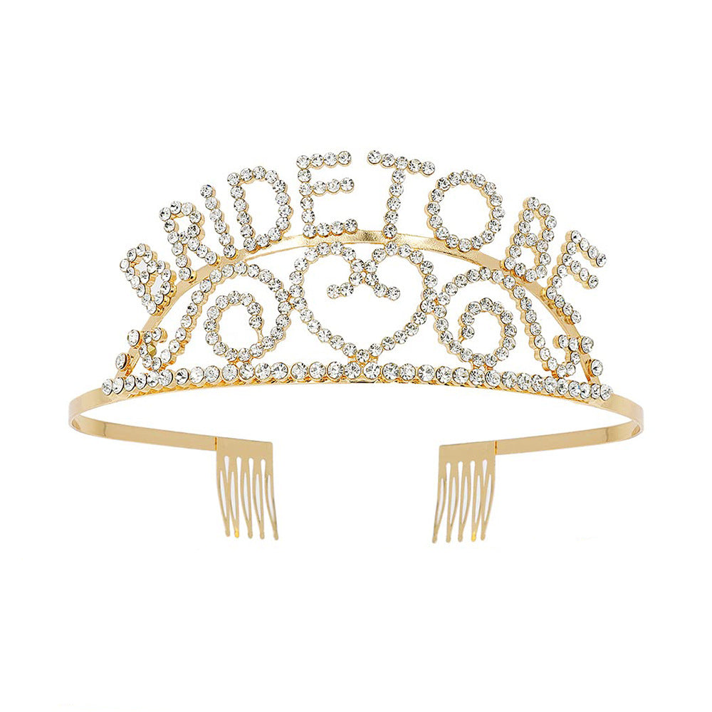 Dame Glitrende Tiara med Hjerte Motiver Skanto