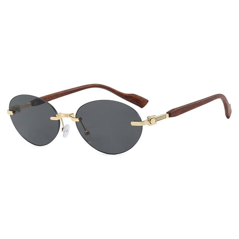 Women's Fashionable Sunglasses in Elegant Retro Style with High-Quality Lenses and Wood Details Skanto