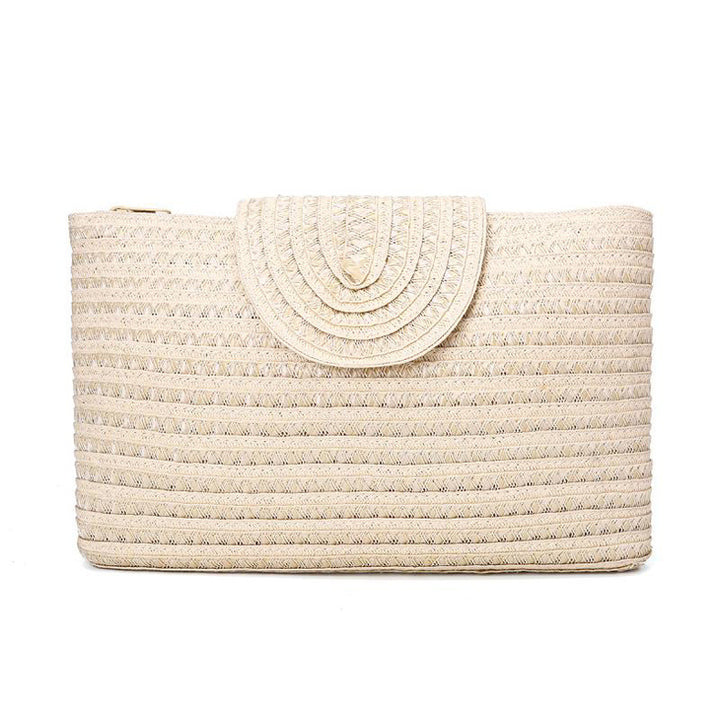 Elegant Clutch-veske med høykvalitets flettestruktur Skanto