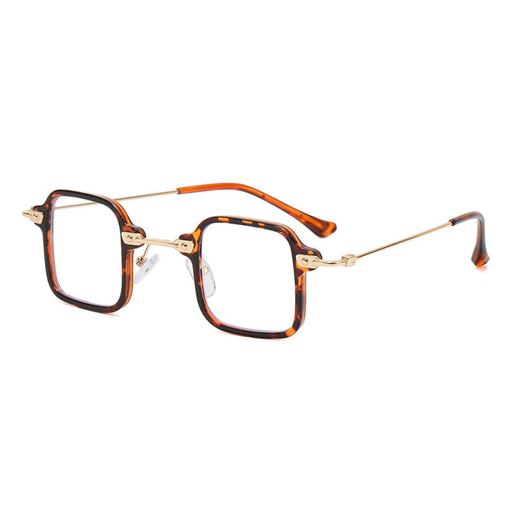 Dame geometrisk solbrille med stilfull metallramme Skanto