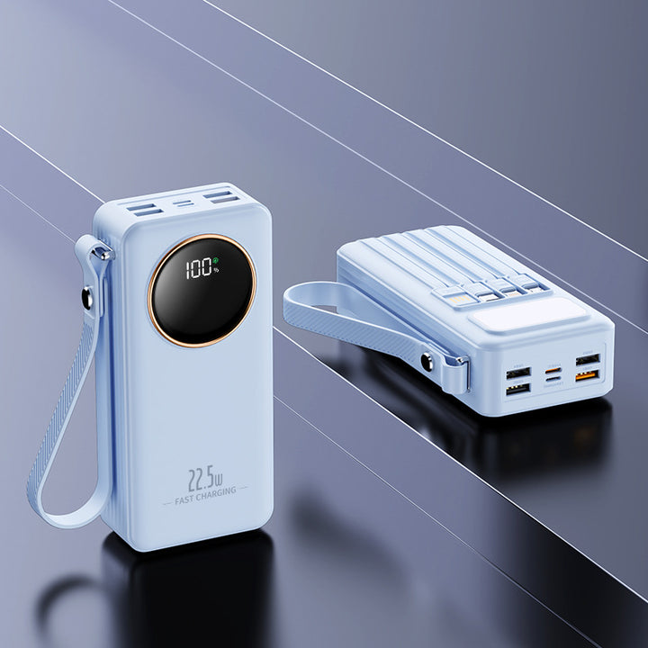 Høyytelses hurtiglade-powerbank med digital skjerm Skanto