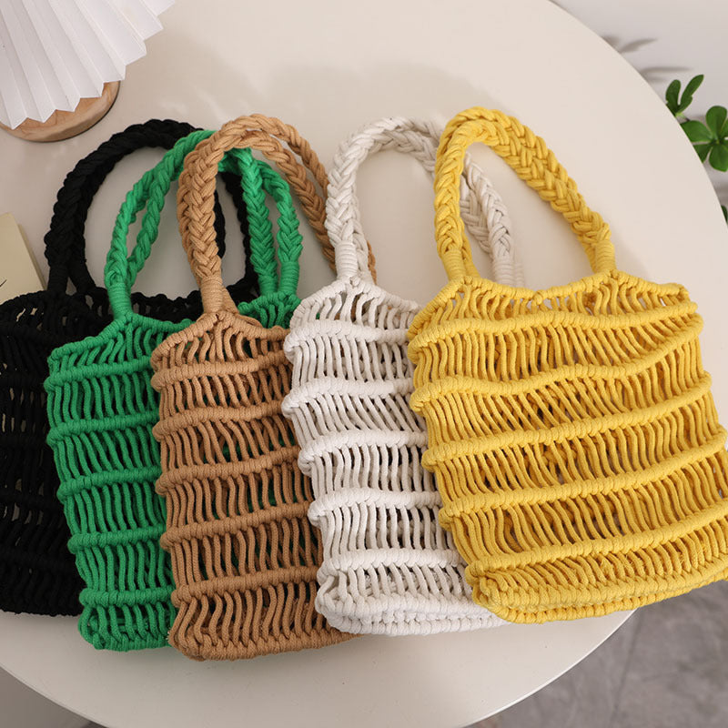 Braided Macrame Crossbody Bag Skanto