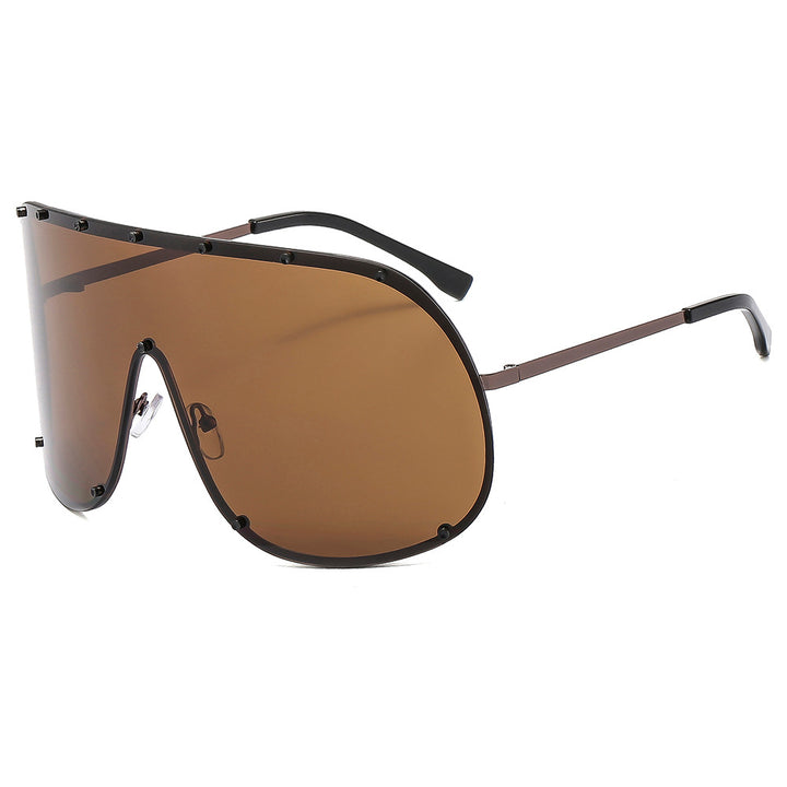 Women's futuristic sunglasses with large frame and innovative design Skanto