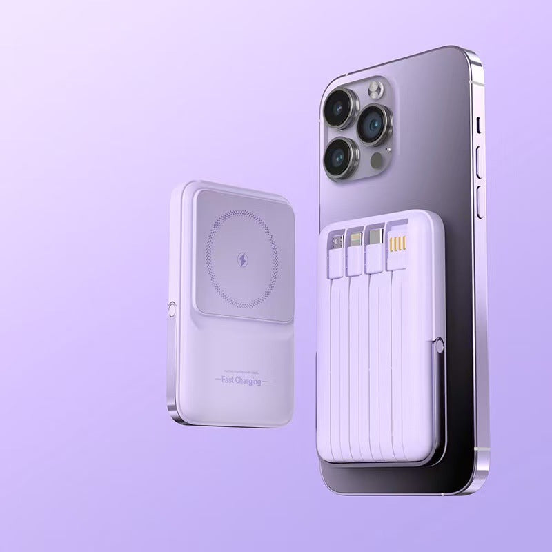 Magnetisk Powerbank med hurtigladefunksjon Skanto