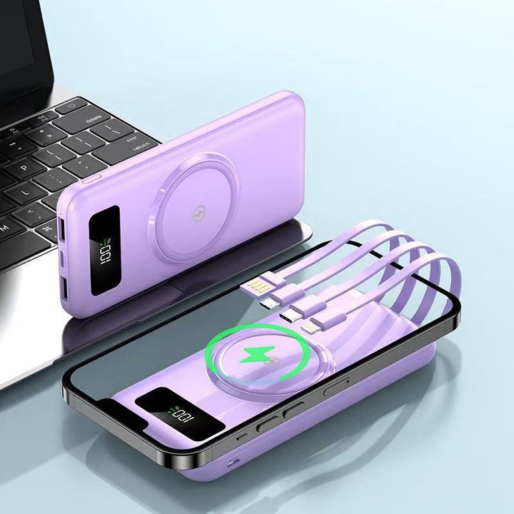 Bærbar powerbank med trådløs ladefunksjon Skanto