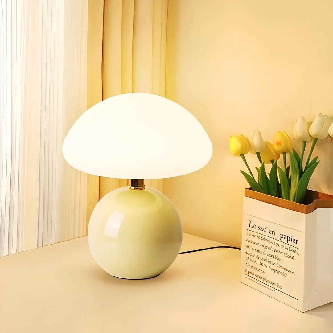 CreamyShine Lampe - Koselig Sopplampe til Nattbord | Skanto