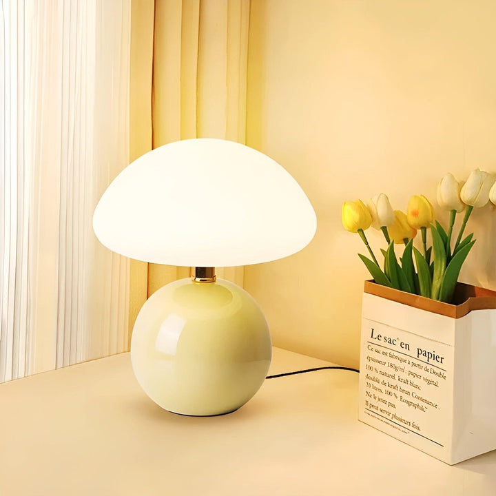 CreamyShine Lampe - Koselig Sopplampe til Nattbord | Skanto