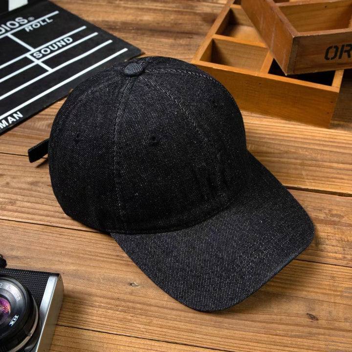 Herre Slitt Denim Baseball Caps Skanto