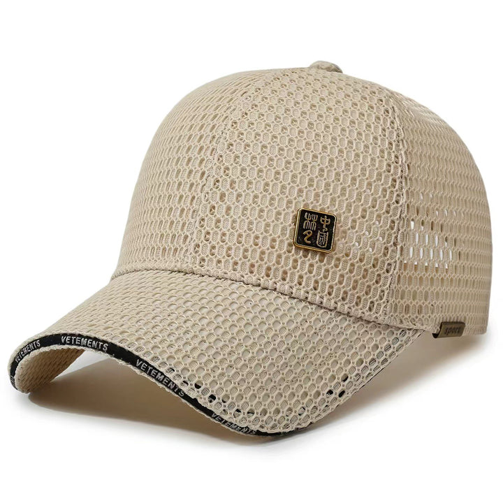 Dame Pustende Sportcaps med Nettedesign Skanto