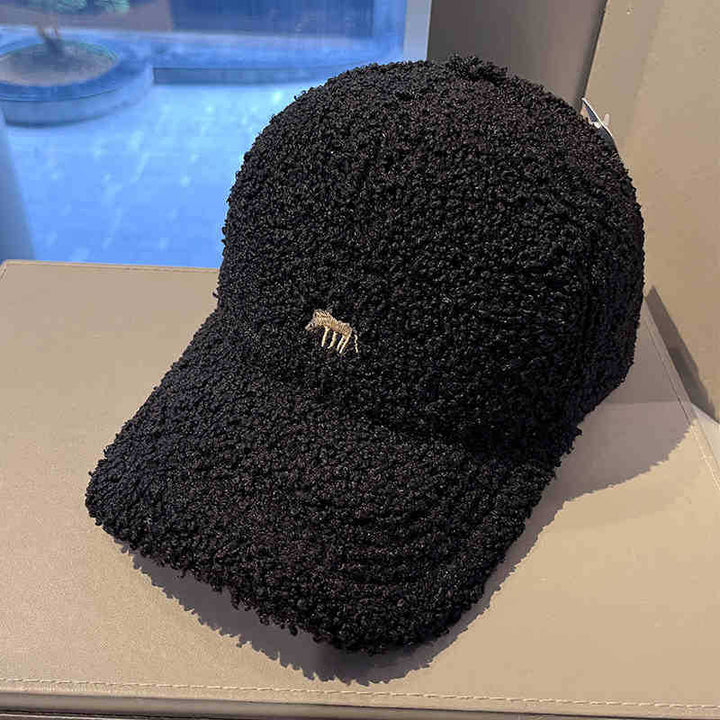Kvinne Plush Teksturert Baseball Caps Skanto