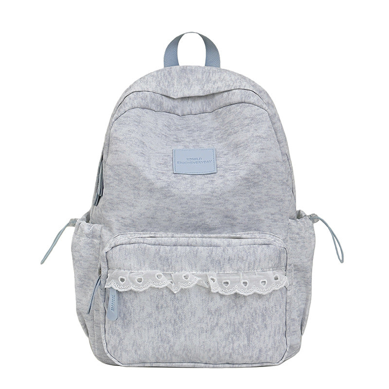 Chic Multi-Pocket Skole Ryggsekk Skanto