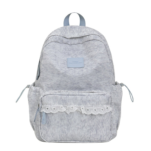 Chic Multi-Pocket Skole Ryggsekk Skanto