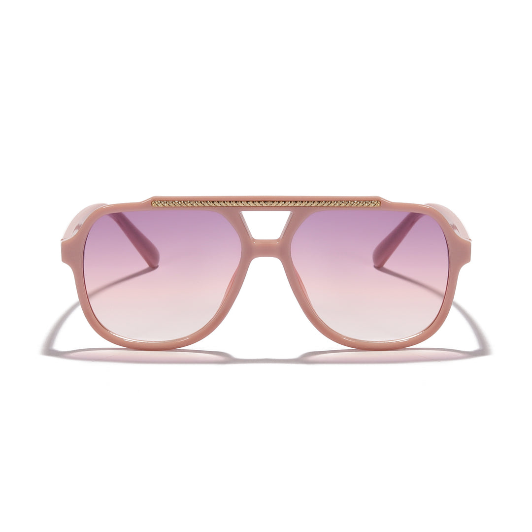 Dame Designer-solbrille med ekstravagant mønster og beskyttende UV-beskyttelse Skanto