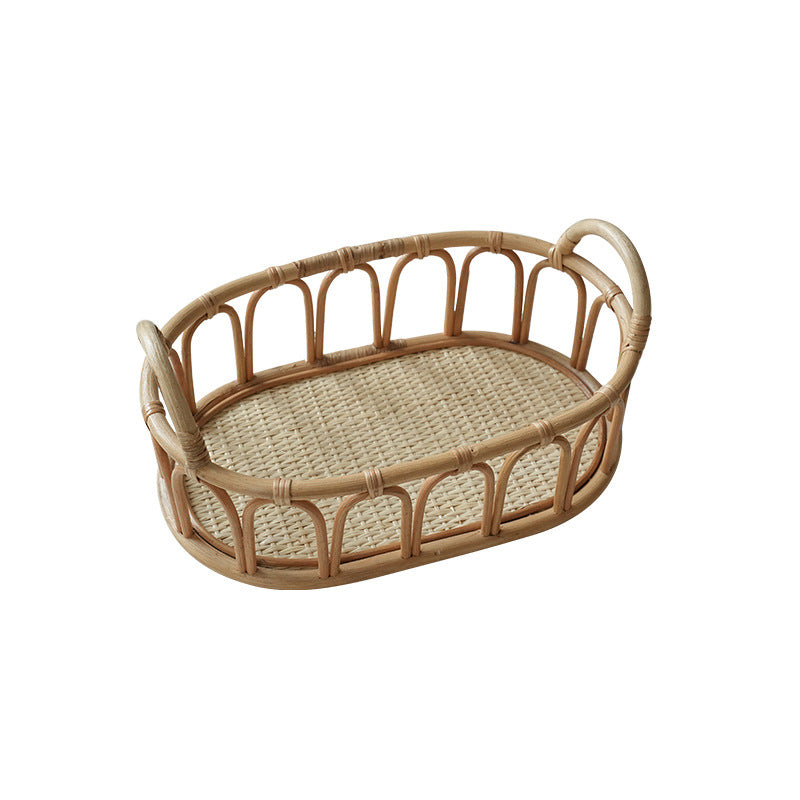 Damer oval kurv av rattan Skanto