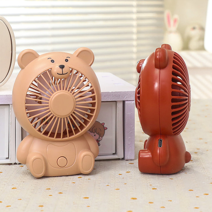 Damer Bærbar Mini-Vifte i Bamse-design Skanto