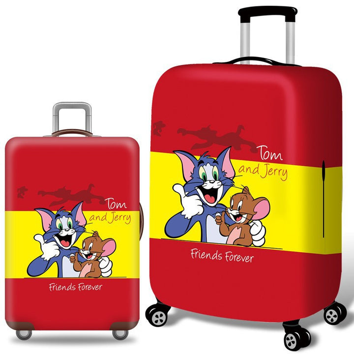 Unisex nan Hard koffert med Tom-og-Jerry-motiv, teleskophåndtak og lettgående svinghjul Skanto
